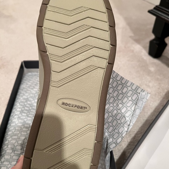 Rockport Men's Pro Walker Sport Shoes in Cream/White Size 10.5W New With Box - Picture 9 of 13